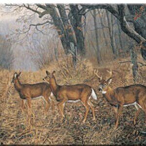 Deer Scene Cutting Board 16" wide x 12" tall Tempered Glass Cutting Board 786-D